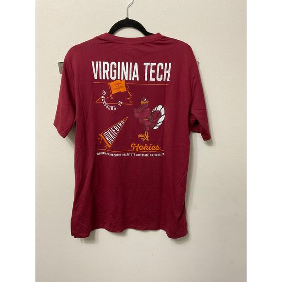 NWT Captivating NCAA Virginia Tech Hokies Pocket T-Shirt Sz L $36 MSRP - Picture 2 of 4